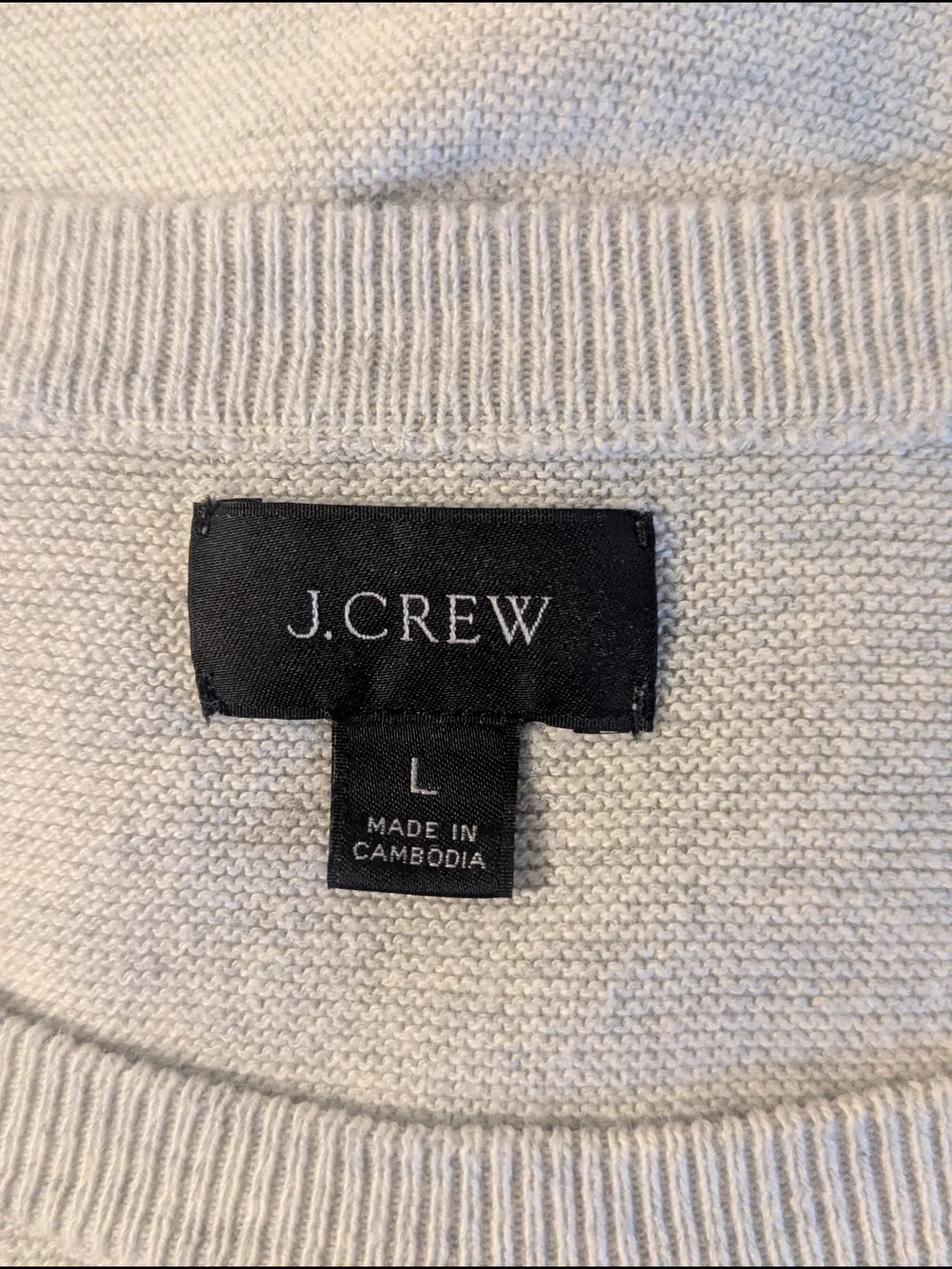 J. Crew Light Beige Crewneck Sweater